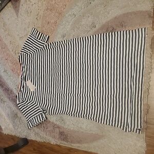 Boden Navy and White T-Shirt Dress Sz. 20/22l NWT